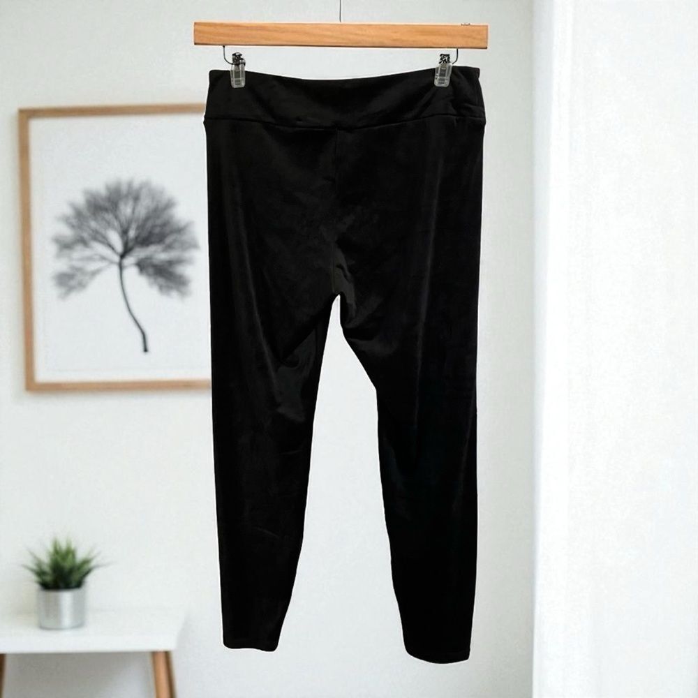 No Boundaries Black Velvet Yoga Pants High Rise Size XL